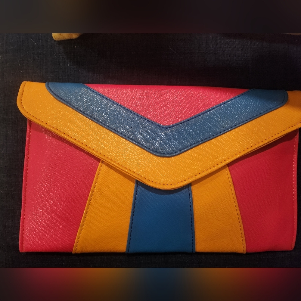 Color Block Clutch